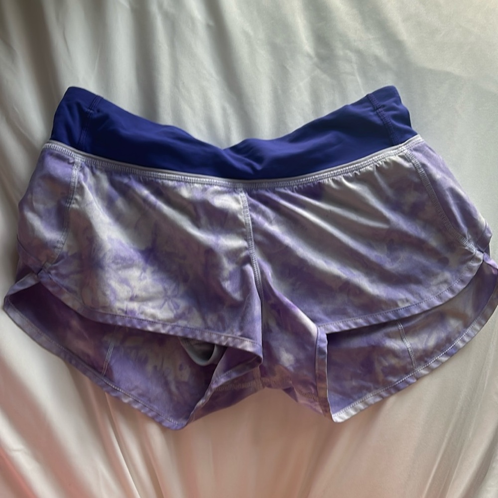 Lululemon Speed up Tie dye Purple 2.5 inch